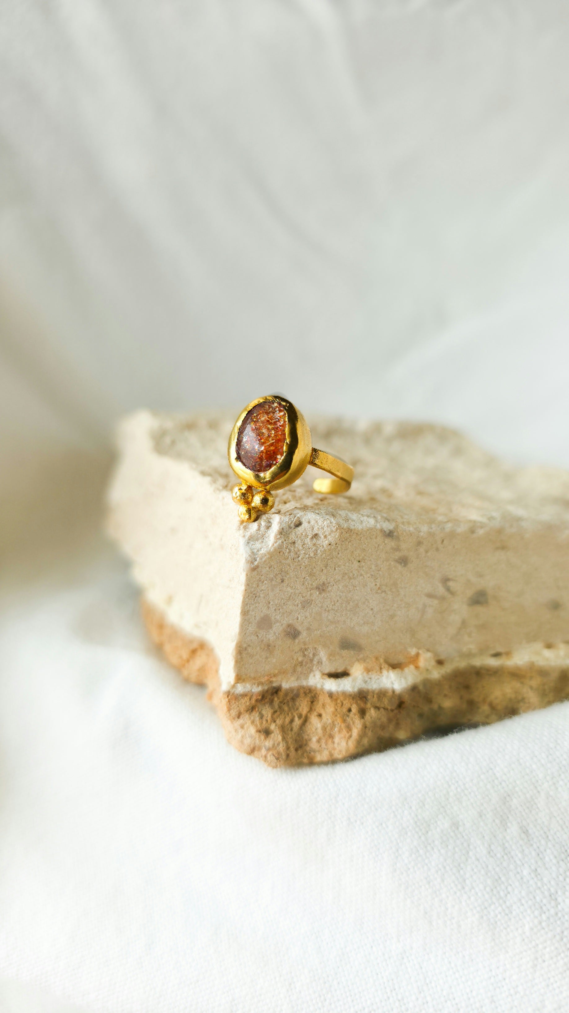 Helios Sunstone Ring