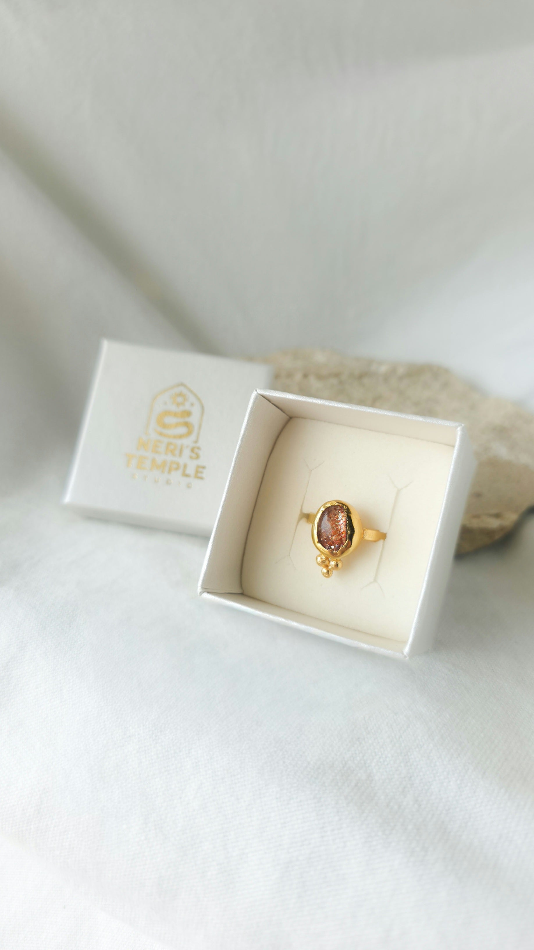 Helios Sunstone Ring