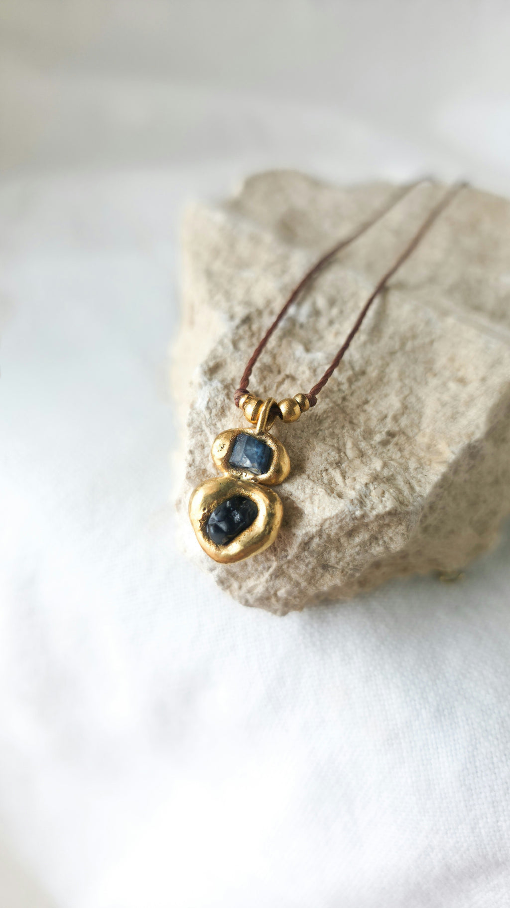 Double Blue Sapphire Necklace
