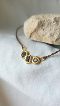 Molten Metal Sapphire Necklace