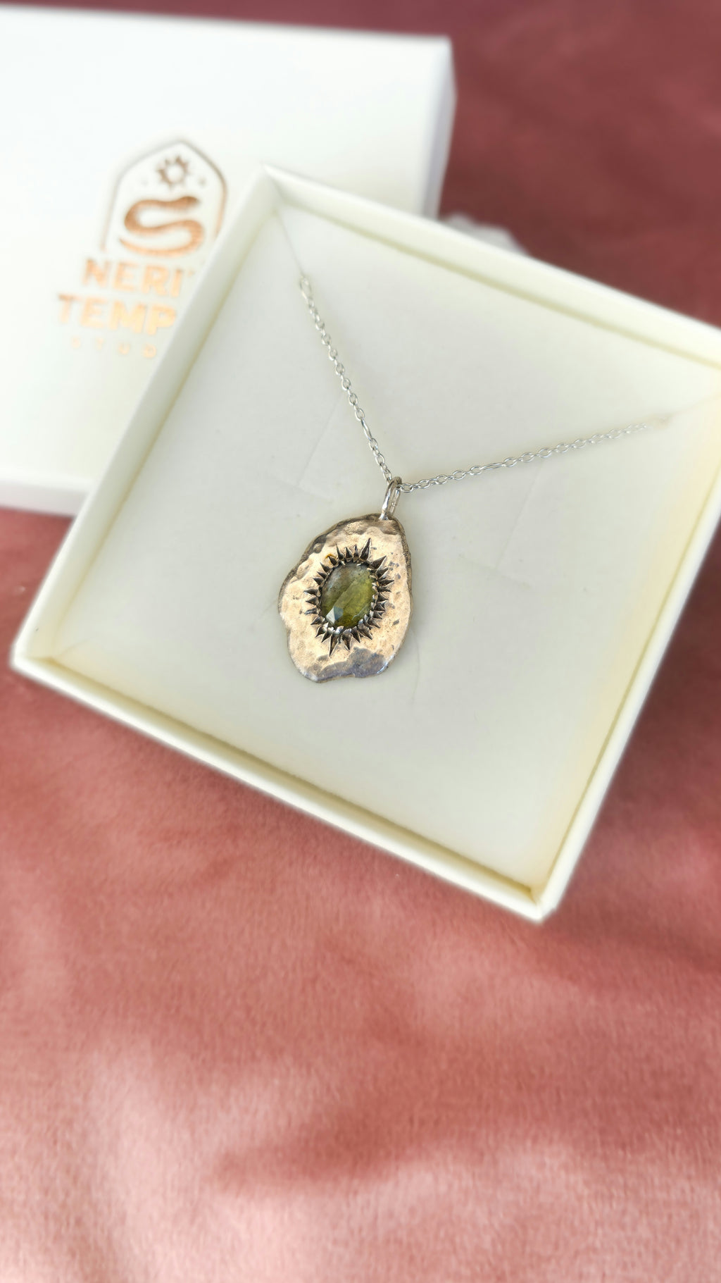 Guiding Star Necklace with Green Tourmaline