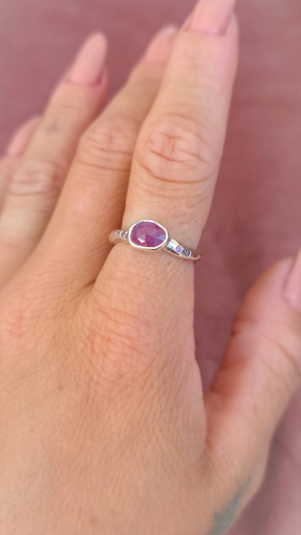 The Wild at Heart Ring With Ornamental Sapphire and Tourmalines