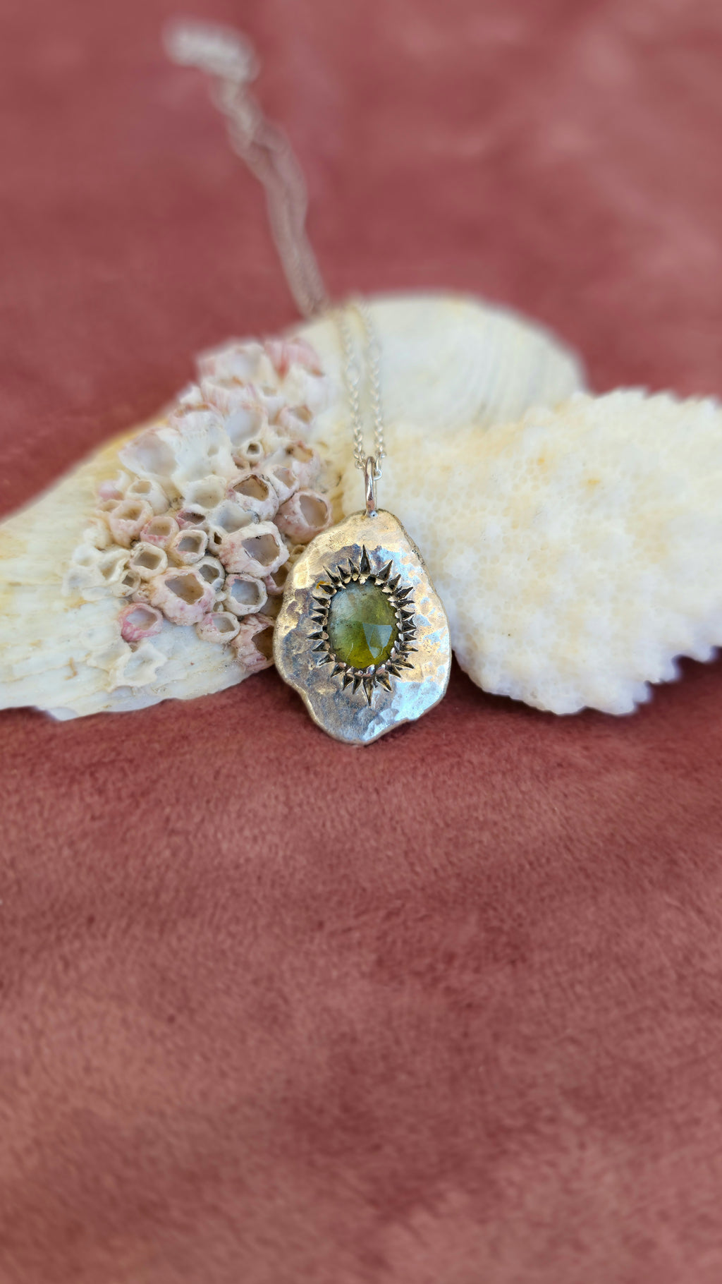 Guiding Star Necklace with Green Tourmaline