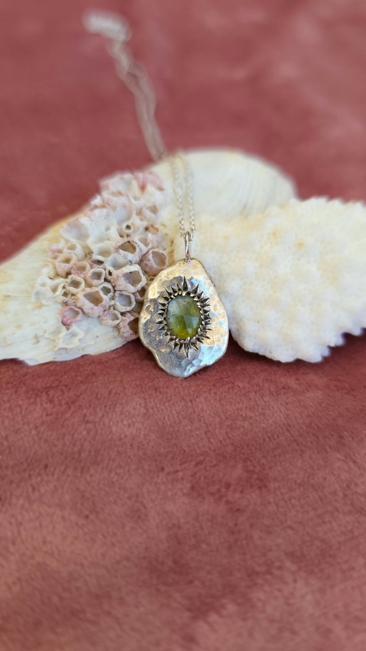 Guiding Star Necklace with Green Tourmaline