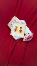 The Golden Roses Swing Earrings