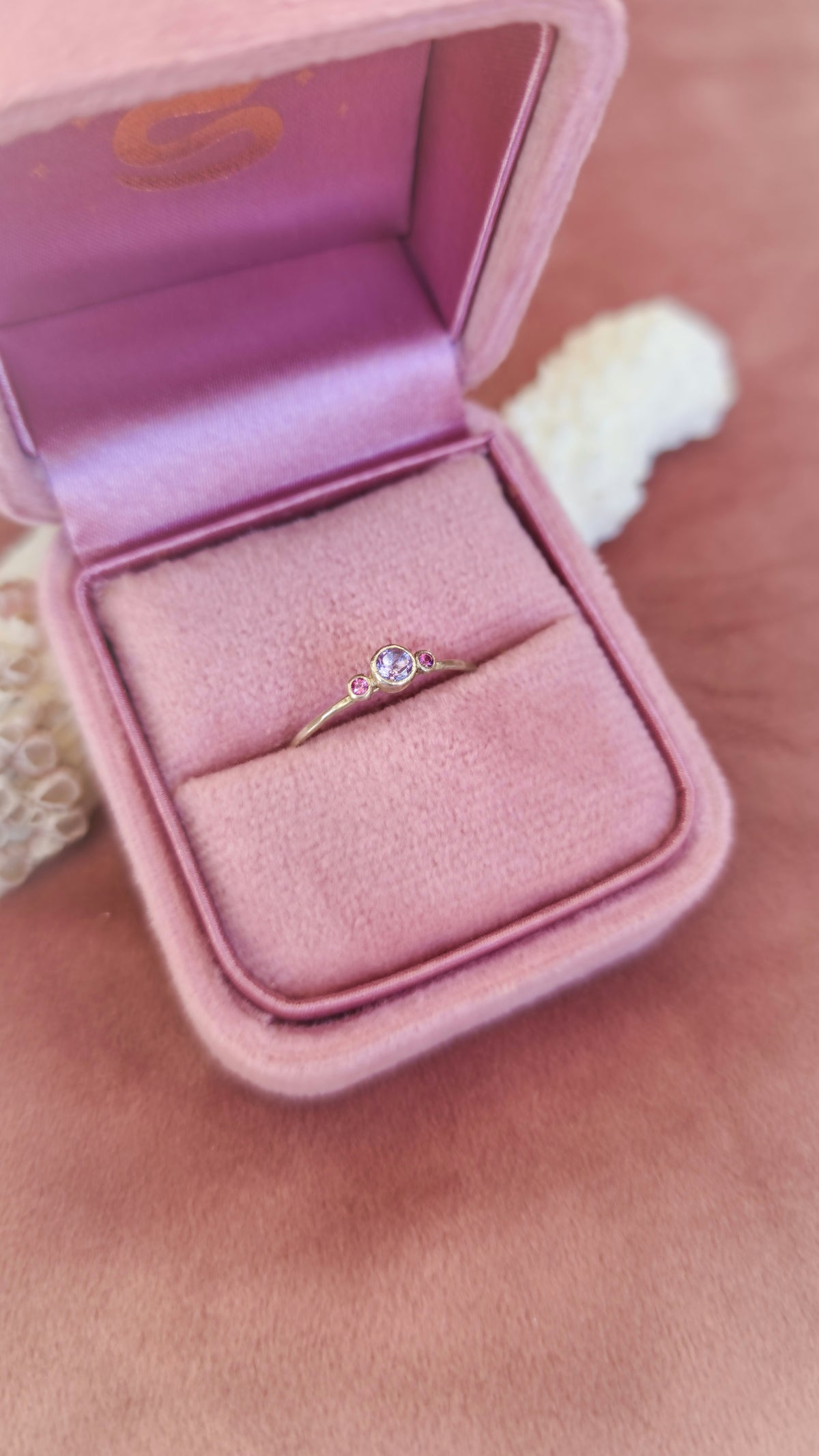 Once Upon a Ring with Amethyst and Rhodolite Garnet