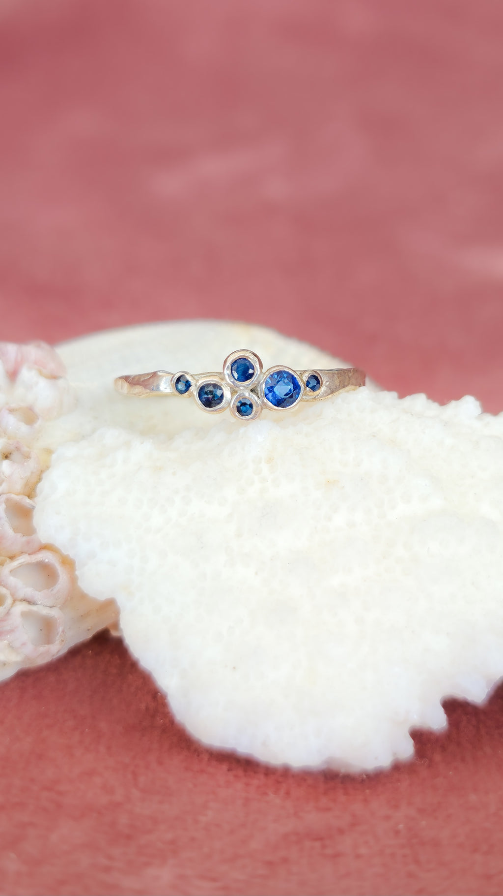 Ocean Bubbles Sapphire Ring