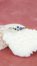 Ocean Bubbles Sapphire Ring